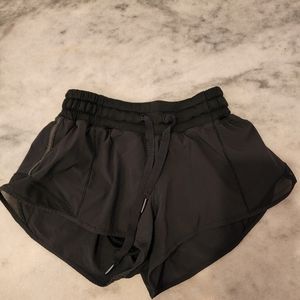 Lululemon black running shorts